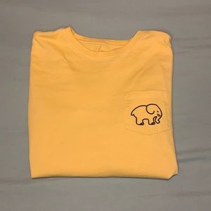 ✨worn once✨ yellow ivory ella long sleeve shirt!!